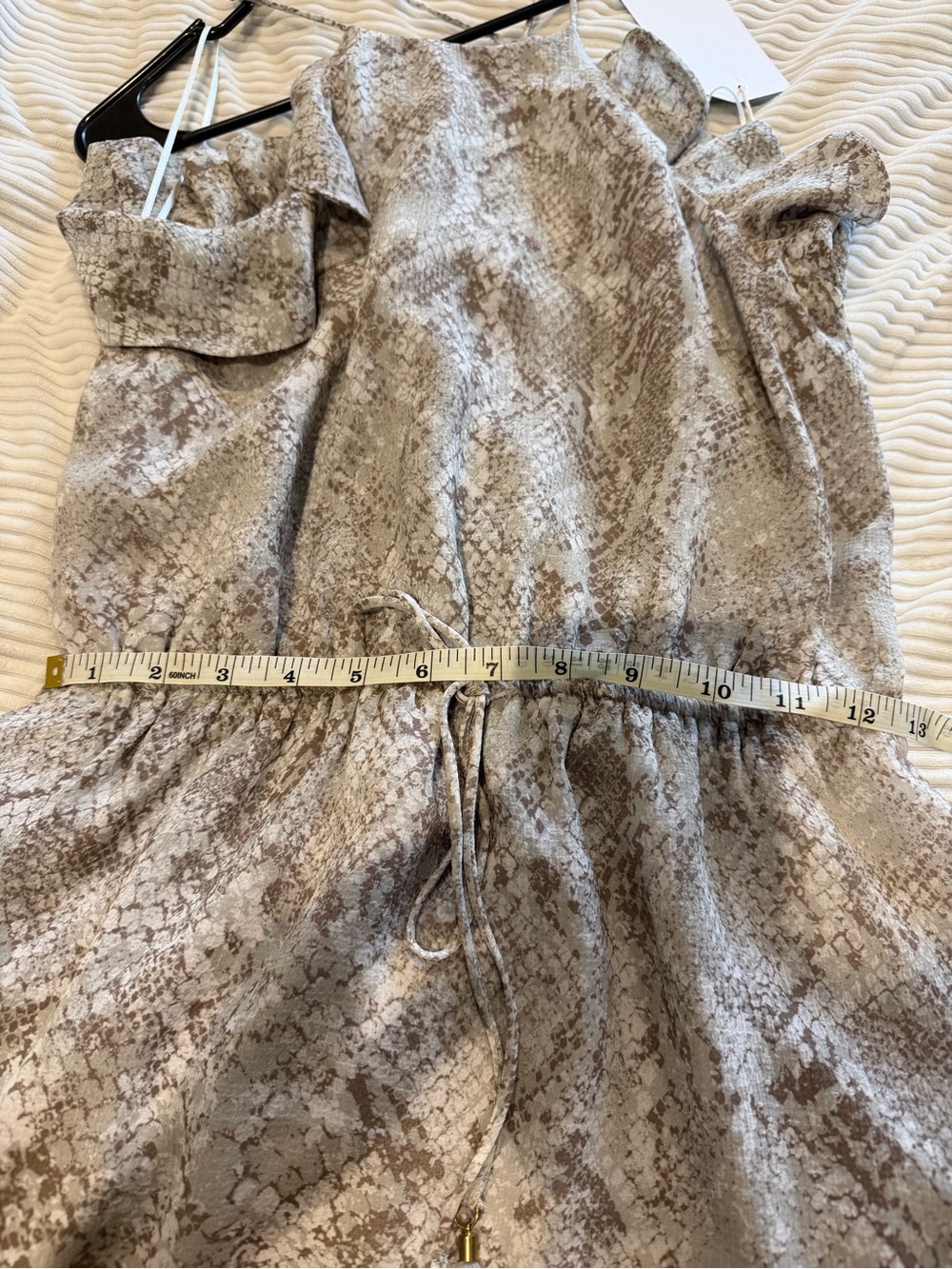 Life By Sea Snake Print Dress - Taupe & Cream snake print - Picture 5 of 9